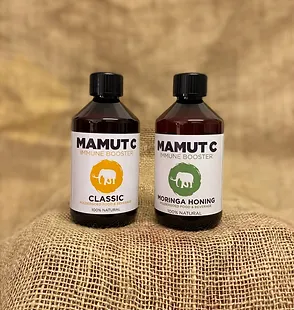 Flesjes Mamut C Classic en Mamut C Moringa-Honing